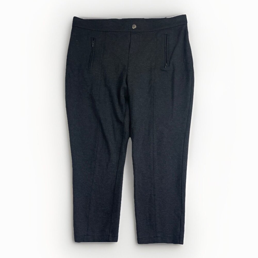 Philosophy Republic Clothing Women Size 14 Crop Yoga Pants Charcoal Grey